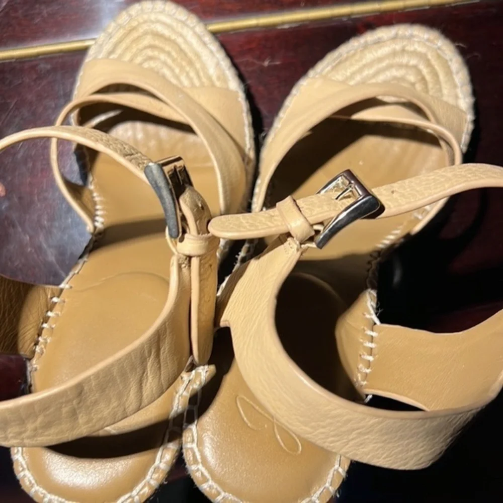 Joie espadrille‎ sandal heels size 9 cream